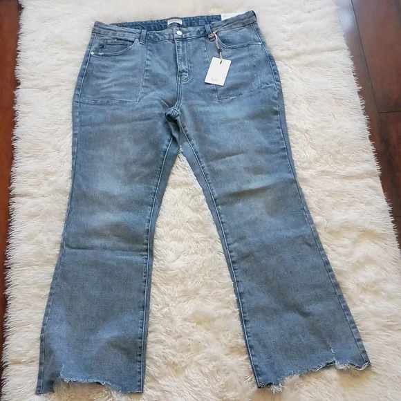 KanCan Women's Flare & Wide Leg Jeans - Blue - Picture 4 of 7